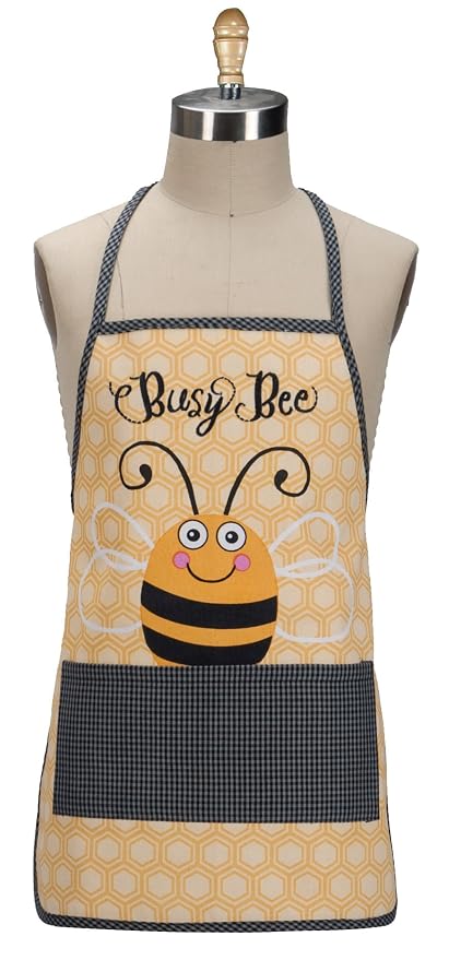 Apron Busy Bee Yellow Honeycomb Children's R6256