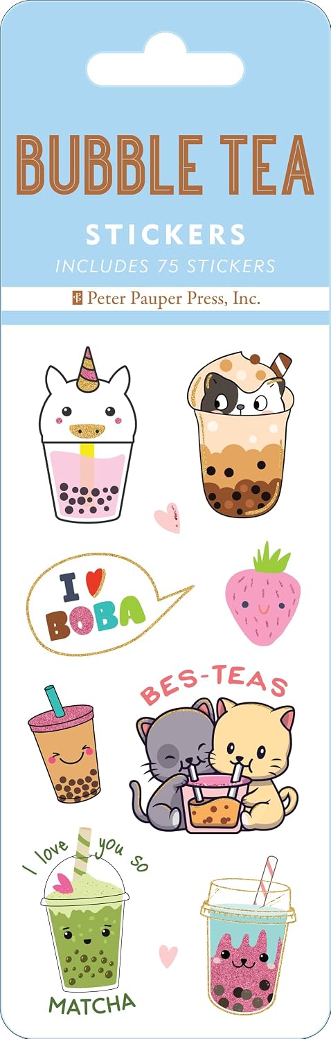  Sticker Set Bubble Tea 70pc 344625
