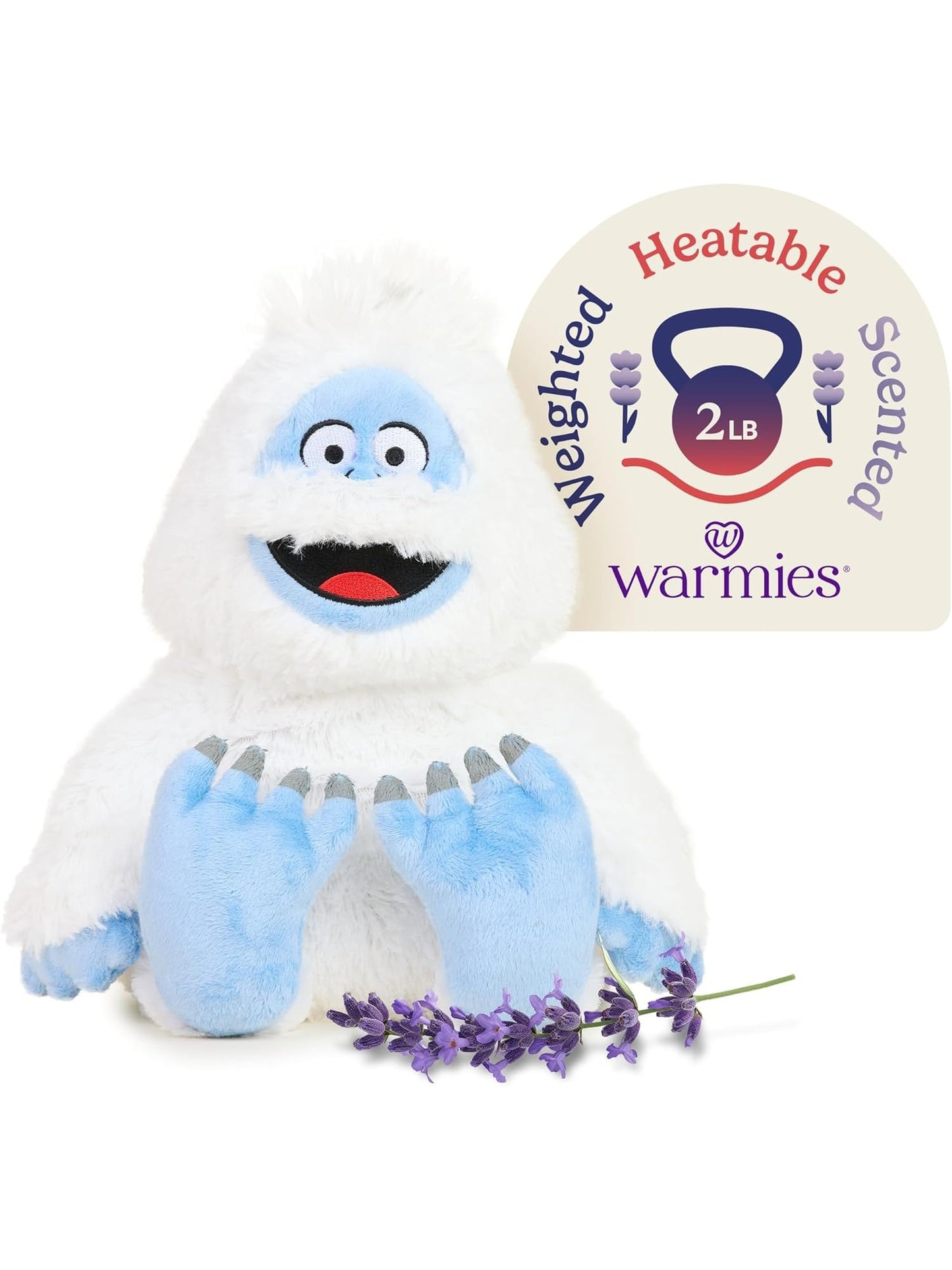 Bumble With Scarf White/Blue Heatable Stuffed Animals  Cp-Bumb-S