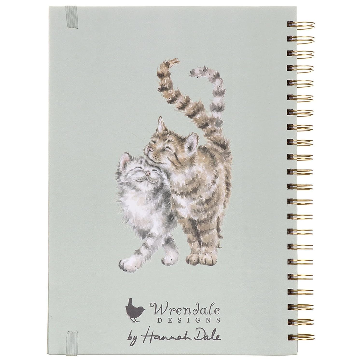 Spiral Notebook Cat Whiskers And Wild Flowers Green Lhb015