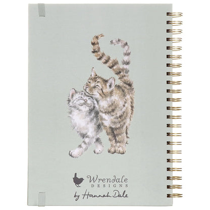 Spiral Notebook Cat Whiskers And Wild Flowers Green Lhb015