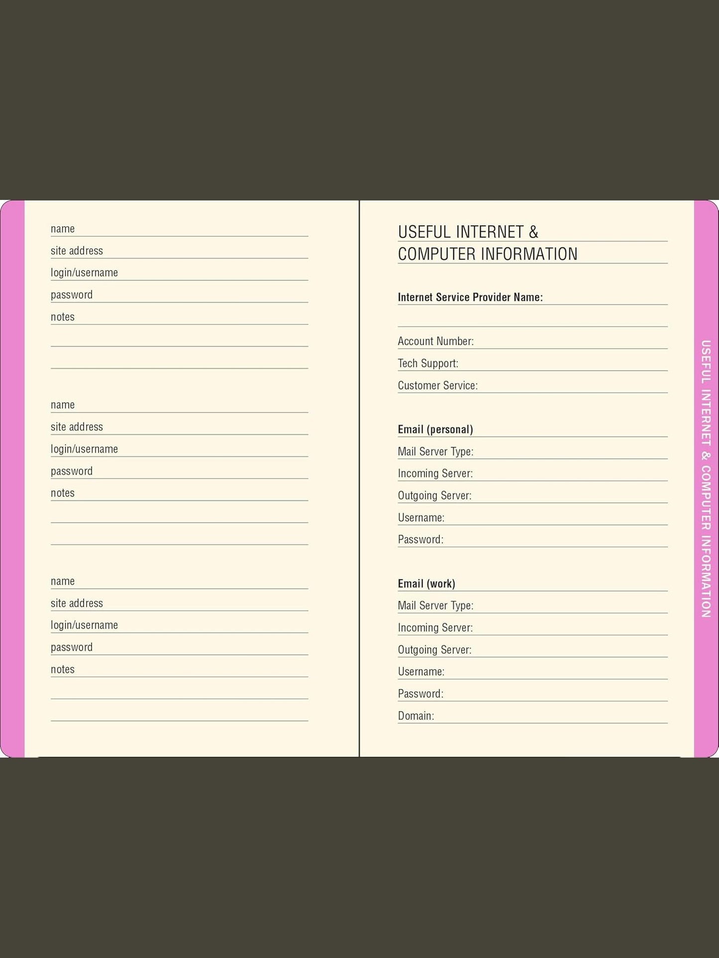 Address Book Peony Garden Log Book&nbsp; 4" x 5" 36095