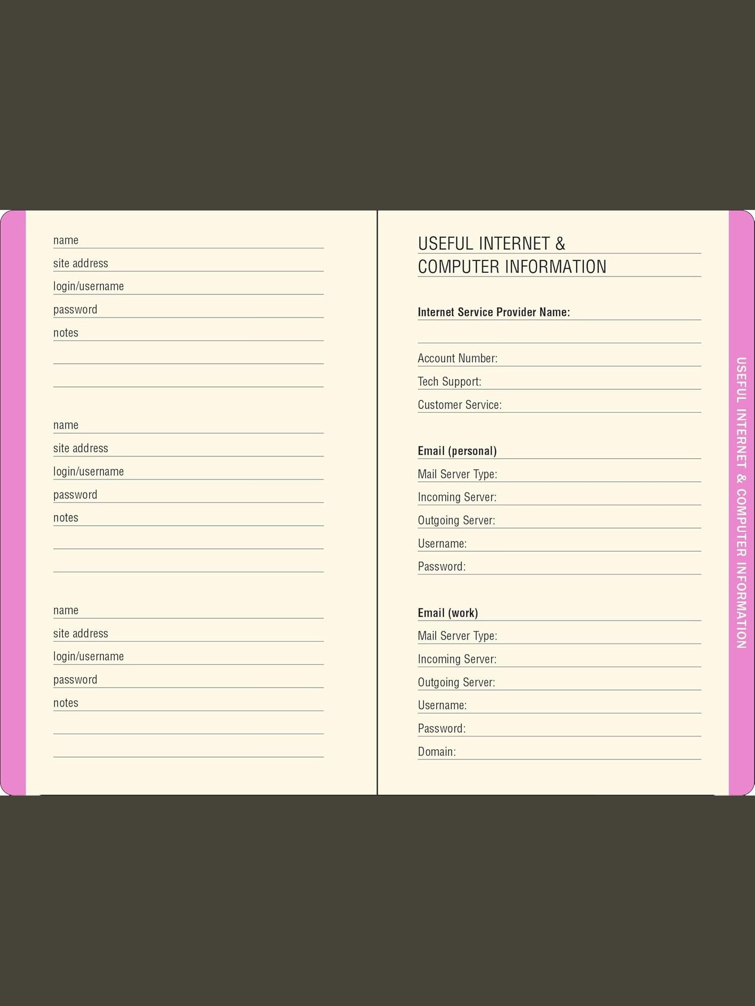 Address Book Peony Garden Log Book&nbsp; 4" x 5" 36095