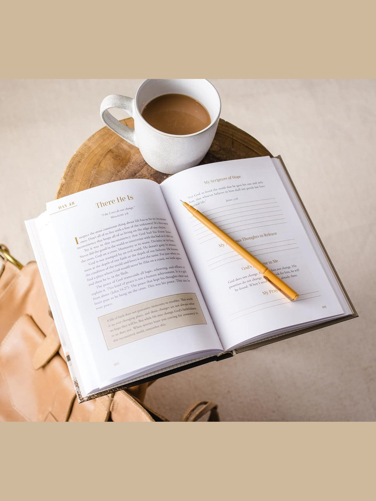 Devotional Book Calm Moments For Anxious Days Hard Cover