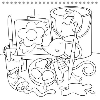 Coloring Book Neon Animal's Water Paint Children's 391440