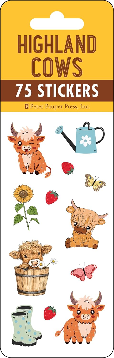 Sticker Set Highland Cow 70pc 347138