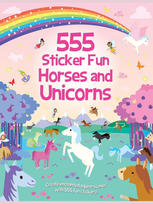 Sticker Book Horses &amp; Unicorns 555 Stickers Children's 391460