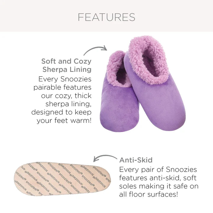 Slippers  Lavender Cats Mini Embroidered  Slipper Socks Women's WMEMB-MINICATS