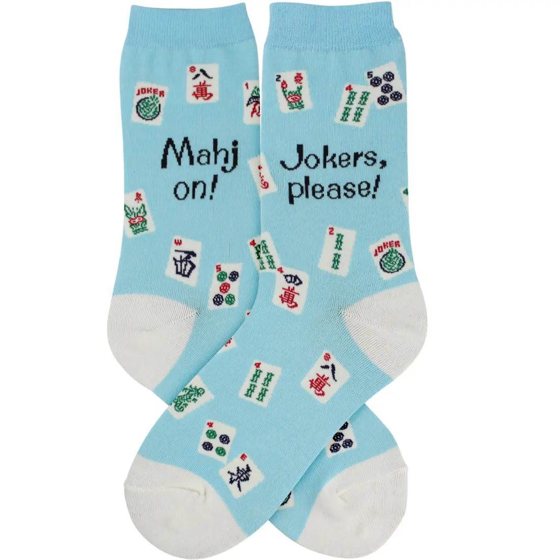 Foot Traffic-Women's Sock&nbsp; Mahjong Mahj-on Blue/White&nbsp; 7201