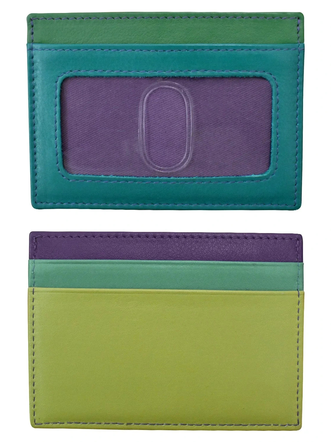ID / Credit Card Holder Cool Tropic Colored Leather 7201