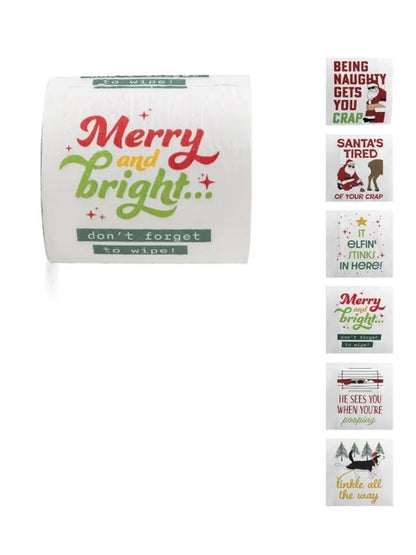 Toilet Paper North Pole Pluming 6 Styles Christmas XTP12