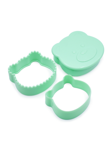 Sandwich Cutter Dish Shark/Bear Aqua/Green&nbsp; 24080