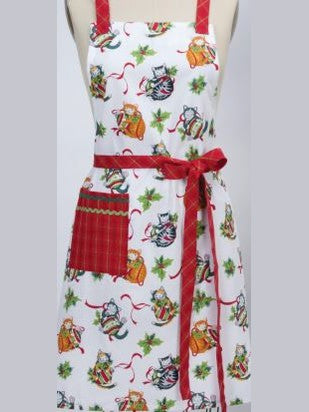 Apron Meowy Christmas Women's H7001