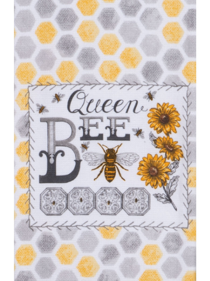 Tea Towel&nbsp; Jb Queen Bee&nbsp; Dual Purpose Terry R5810