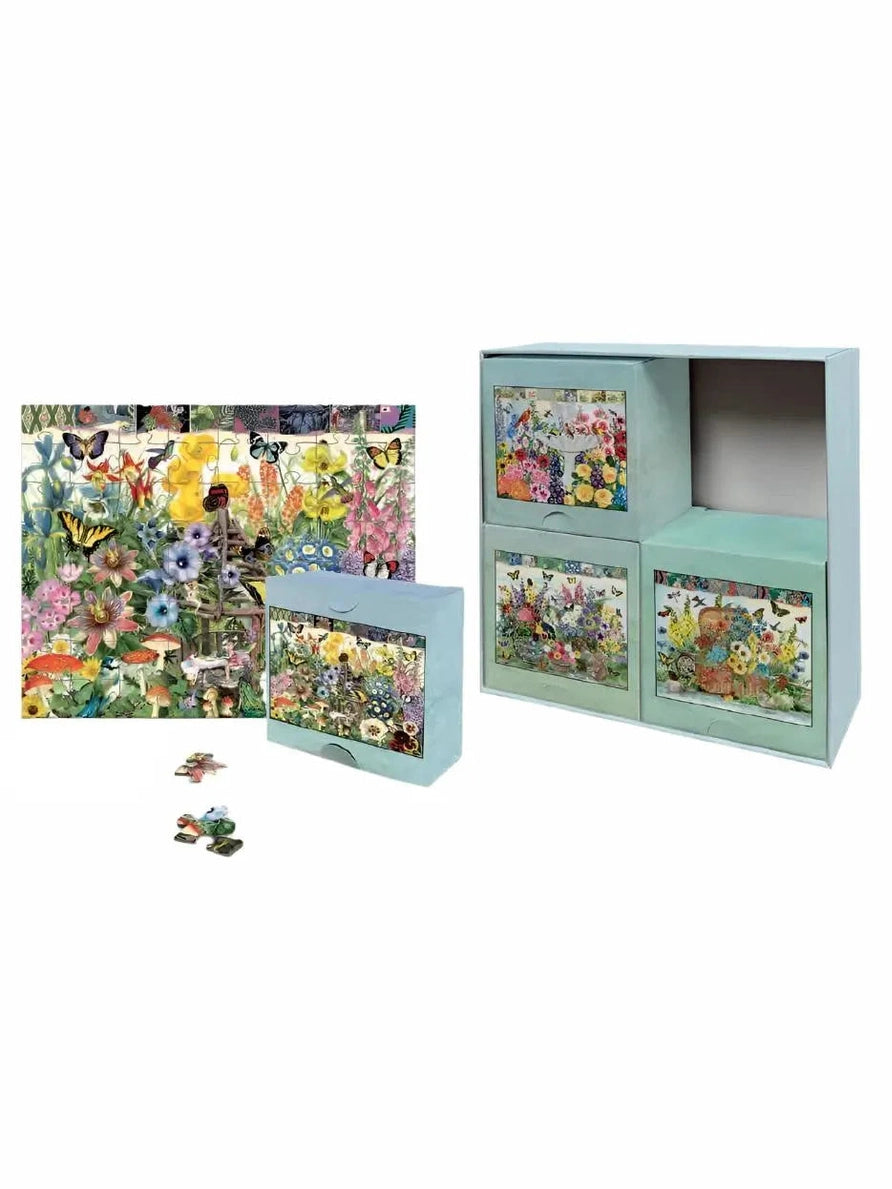 Puzzle Large Piece Gardinal Botanicals  4 64 Pc Puzzles 5047001