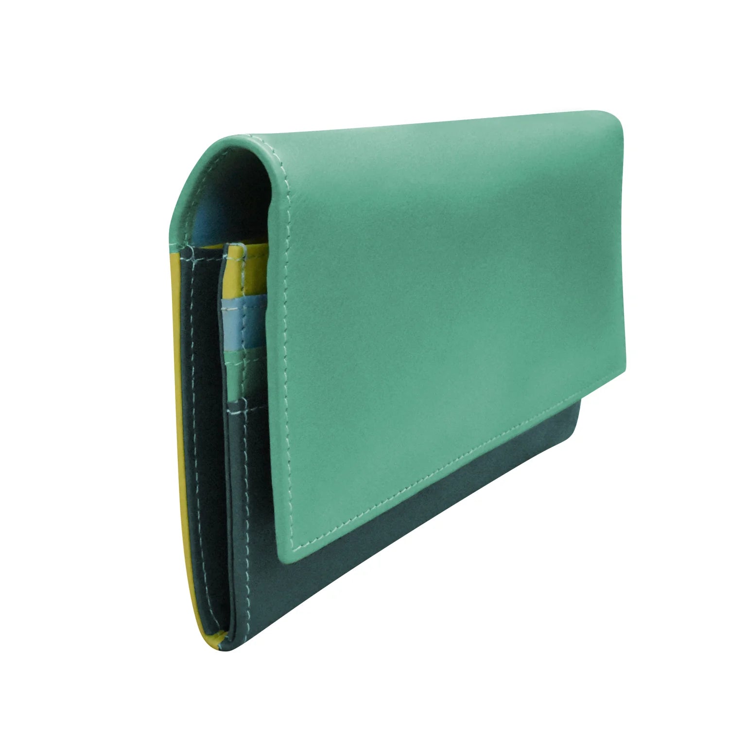 Serenity Multi -Rosemary  Rfid Leather Wallet 