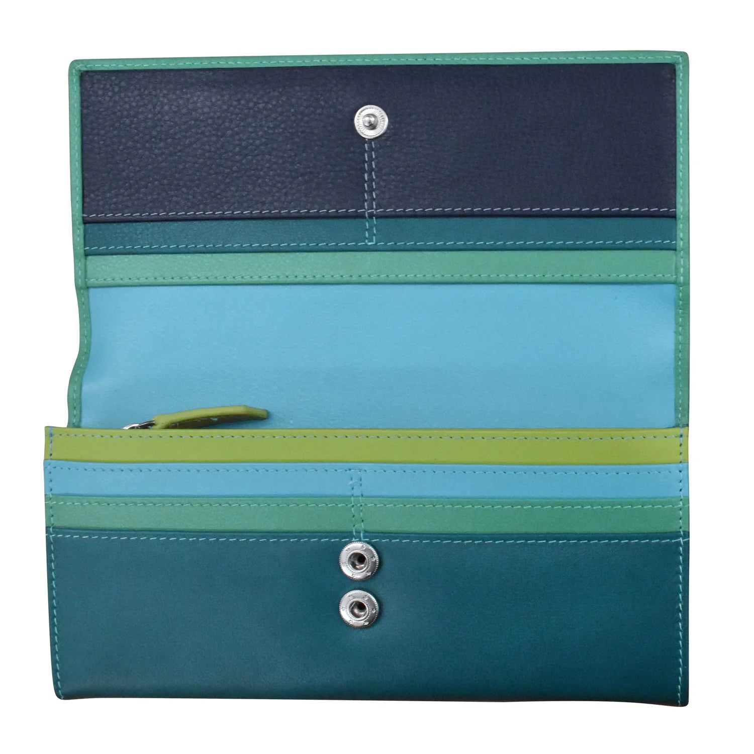 Serenity Multi -Rosemary  Rfid Leather Wallet 