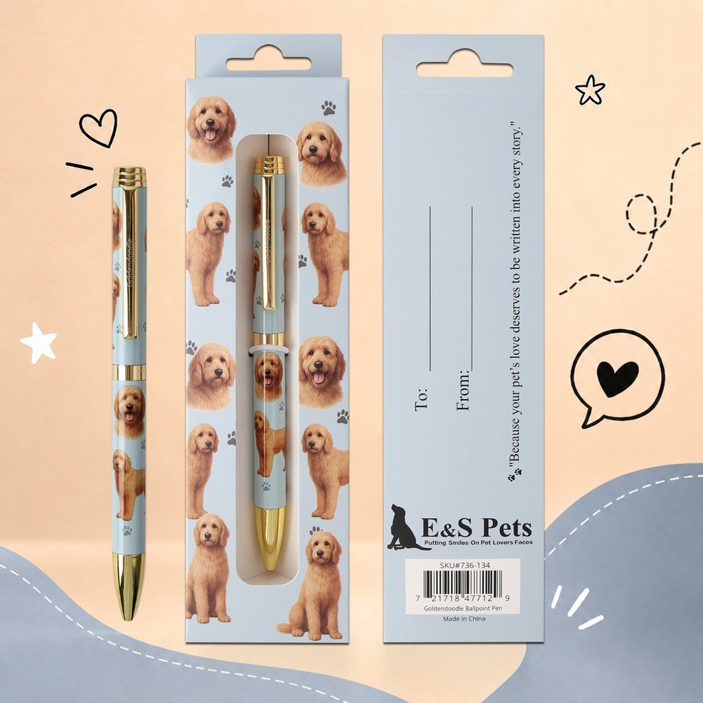 Pen Ball Point&nbsp; Golden Doodle Gift Boxed 736-134