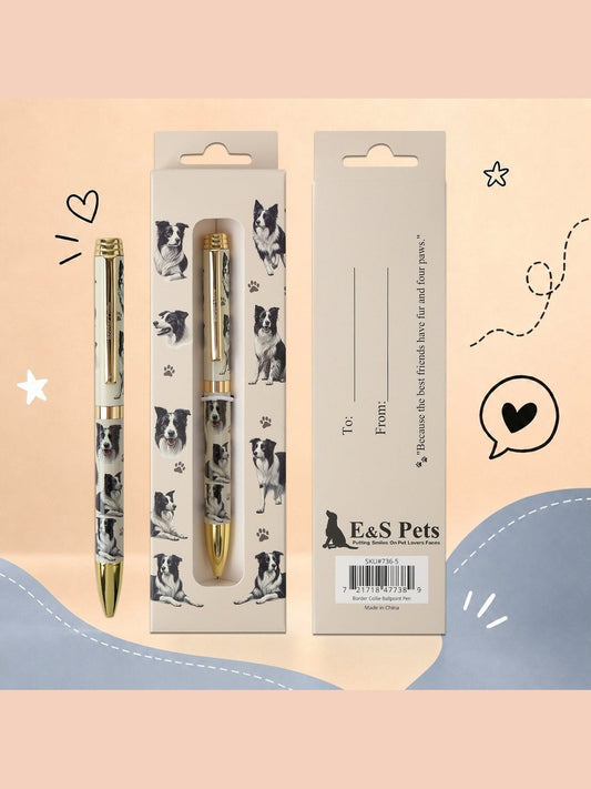 Pen Ball Point&nbsp; Border Collie Gift Boxed 736-5