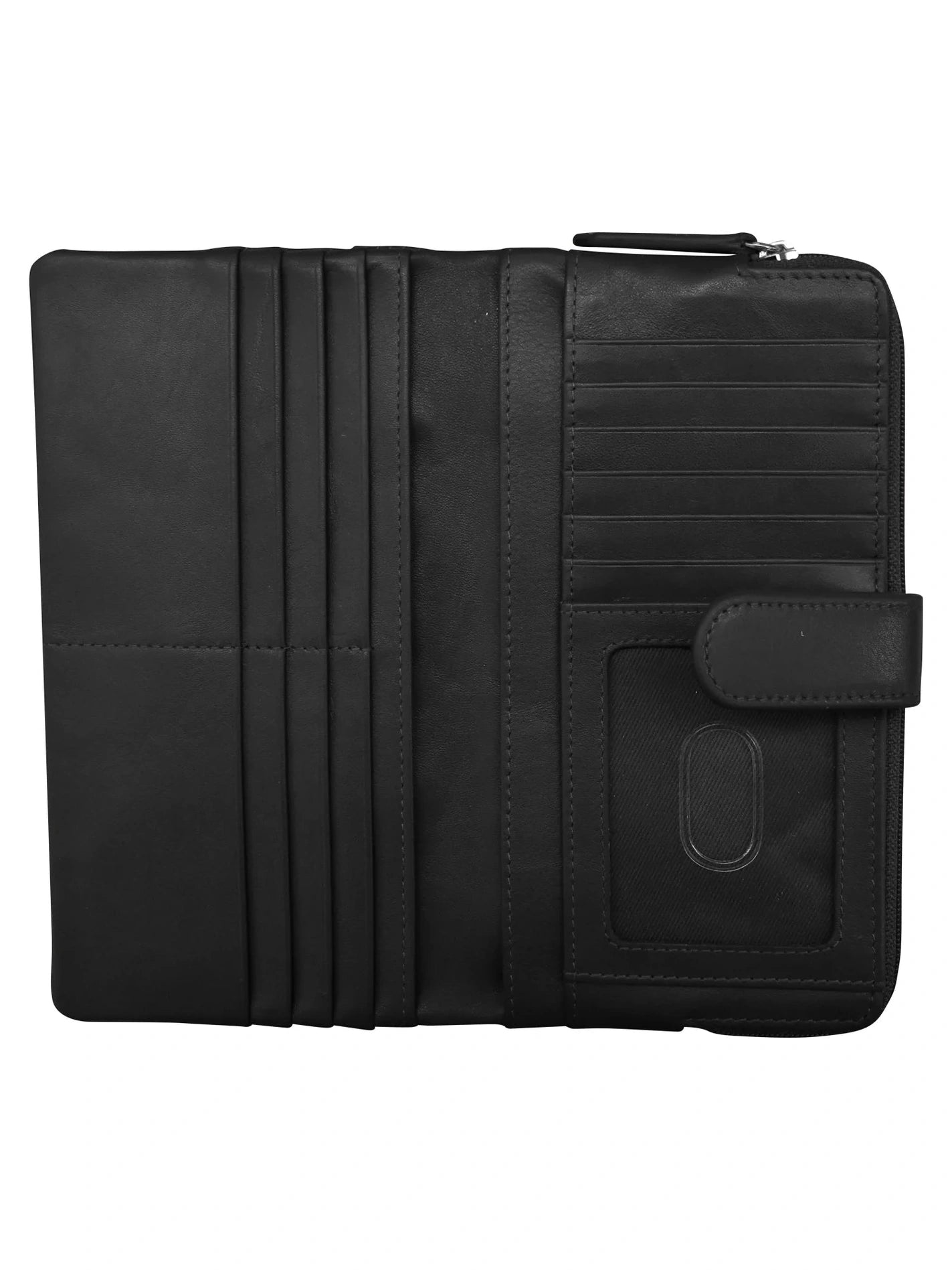 Wallet Smart Phone Black Rfid Leather 7420 