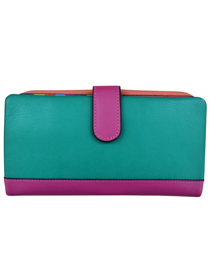 Wallet Smart Phone Paradise Multi Rfid Leather 7420 