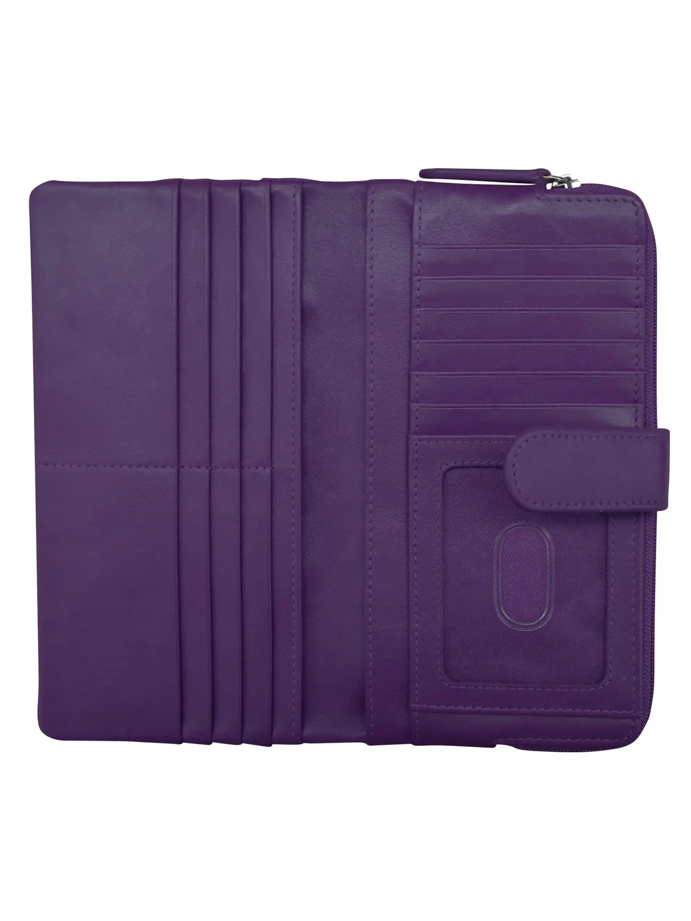 Women's Purple Smart Phone Leather Rfid Wallet | 2024 at Razberry Threads