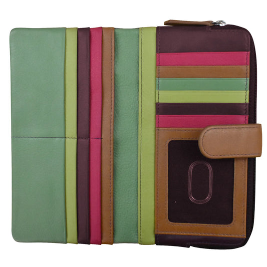 Sage Multi-Smart Phone -Rfid Leather Wallet 