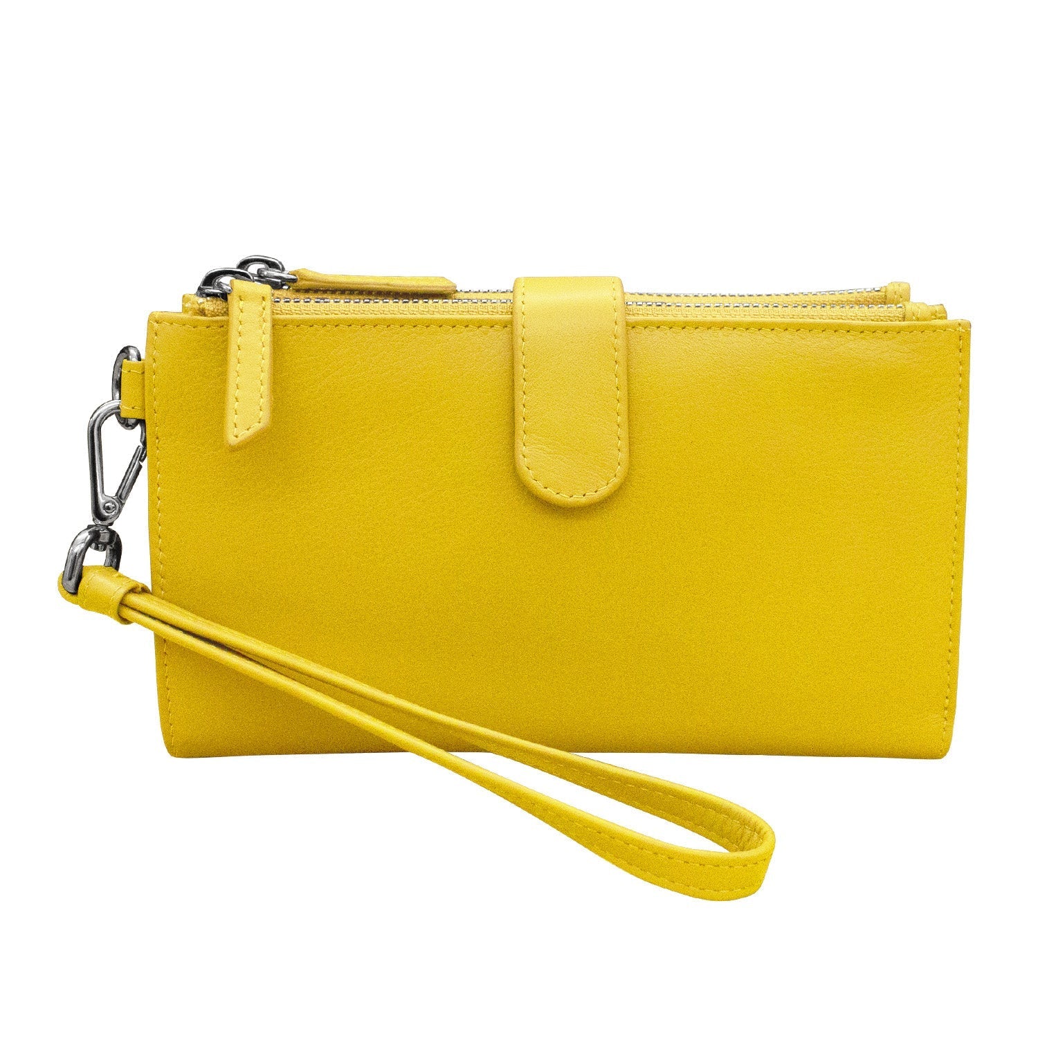 Women's Sunshine-Phone Wallet Rfid Leather Wristlet 