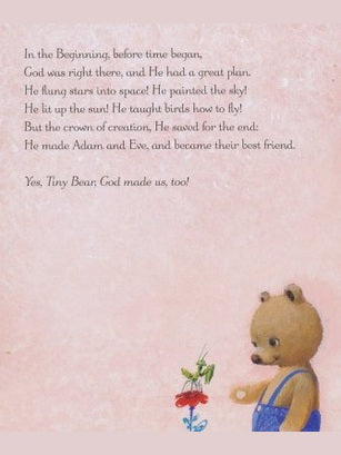 Book Children's Bible Blue Tiny Bear's Bible A Bible To Love Padded Hard Cover