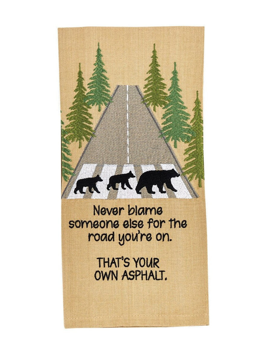 T Towel&nbsp; Your Own Asphalt Forest Bear 7499-635