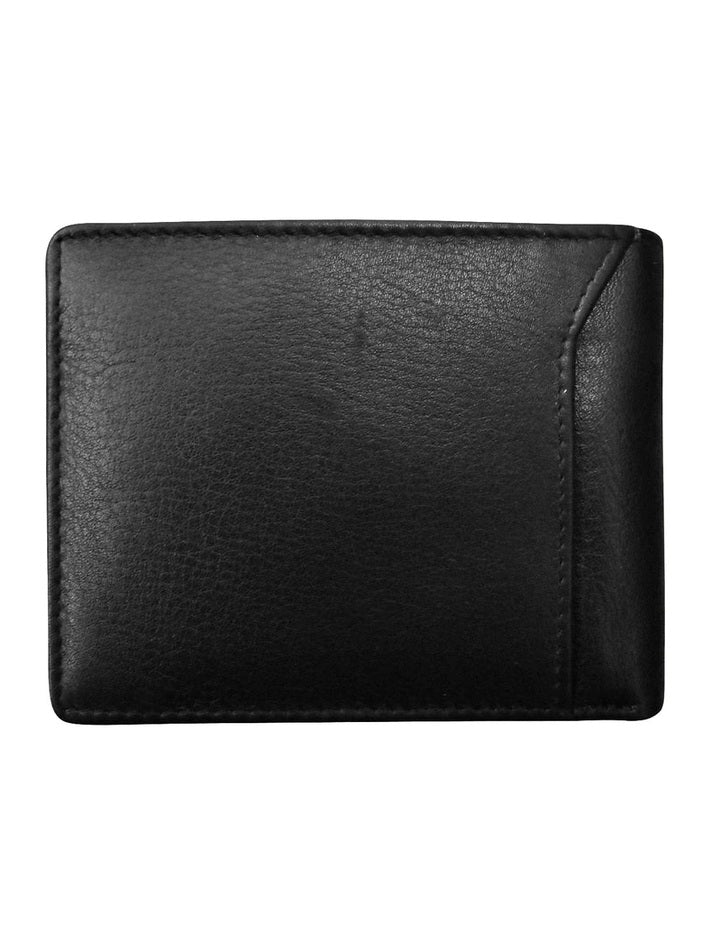 Wallet Black/Toffee Bifold Id Holder Rfid Blocking Leather Small Men's 7720 
