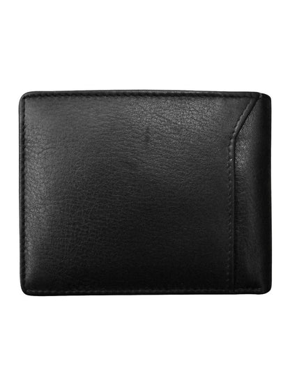 Wallet Black/Toffee Bifold Id Holder Rfid Blocking Leather Small Men's 7720 