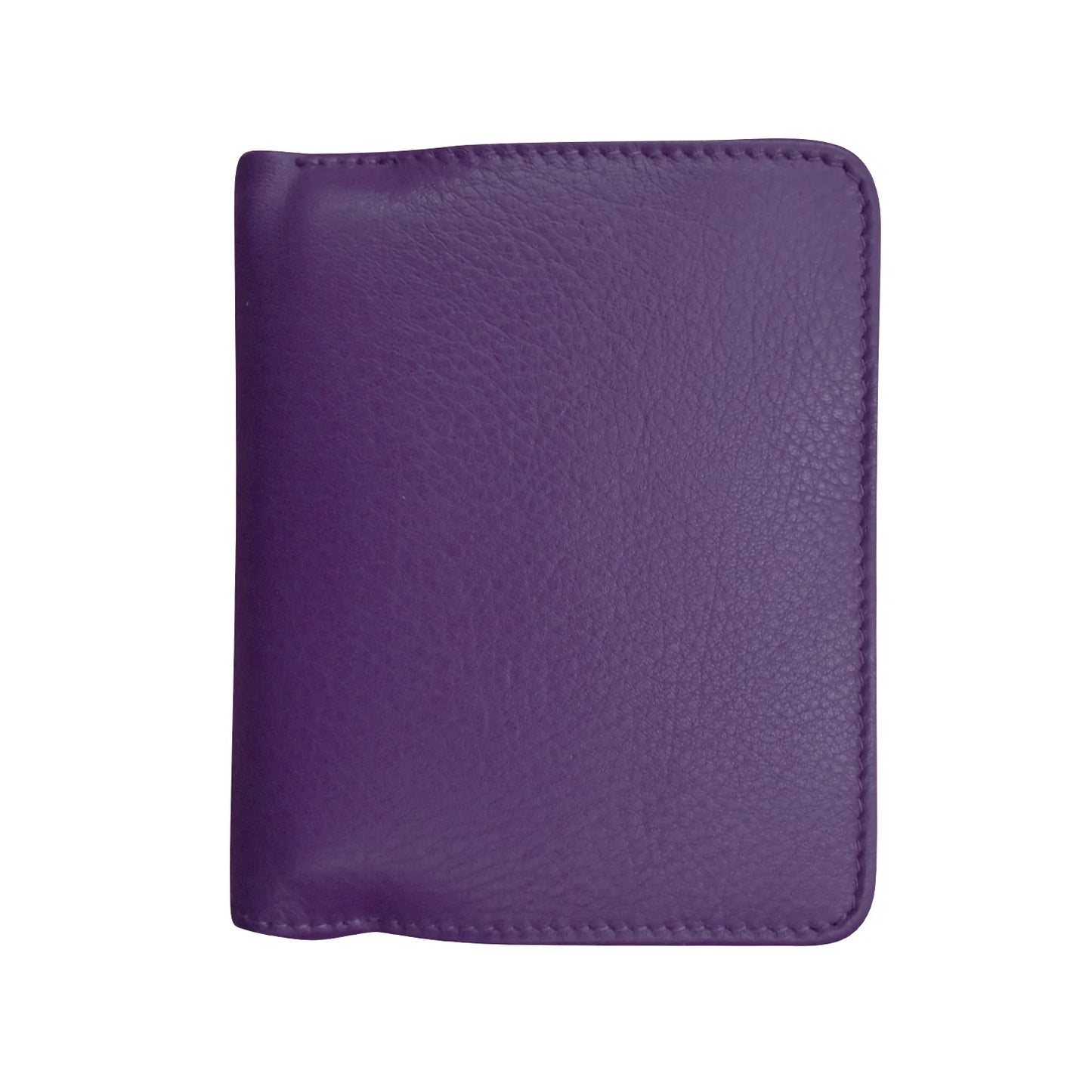 Purple-Small Euro Rfid Leather Wallet 