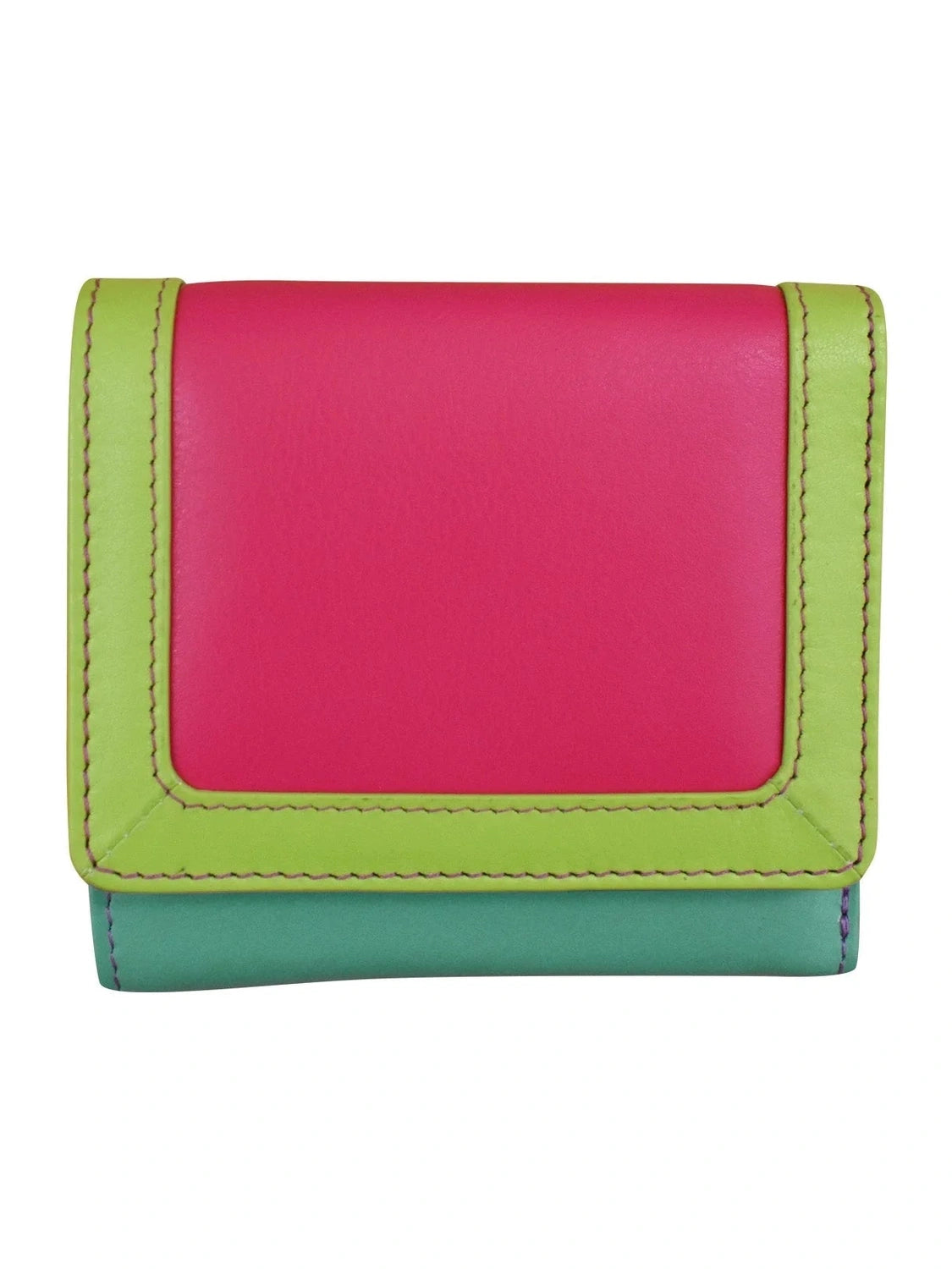 Wallet Trifold Small Palm Beach Multi Colored Rfid Protected 7824