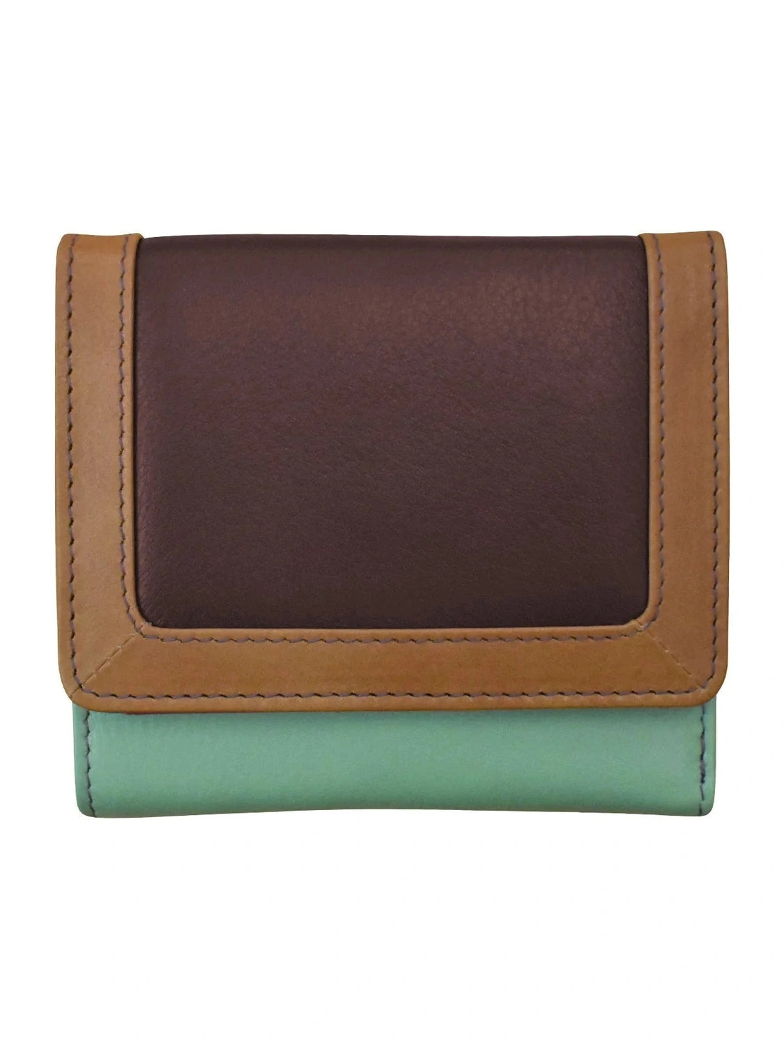 Wallet Trifold Small Sage Multi Colored Rfid Protected 7824