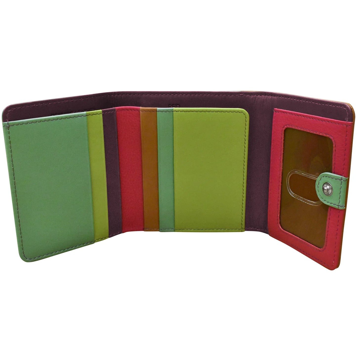 Sage Multi-Small Trifold Rfid Leather Wallet | 2024 at Razberry Threads