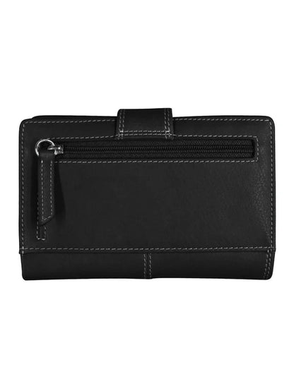 Midi Wallet Black Leather 7826 