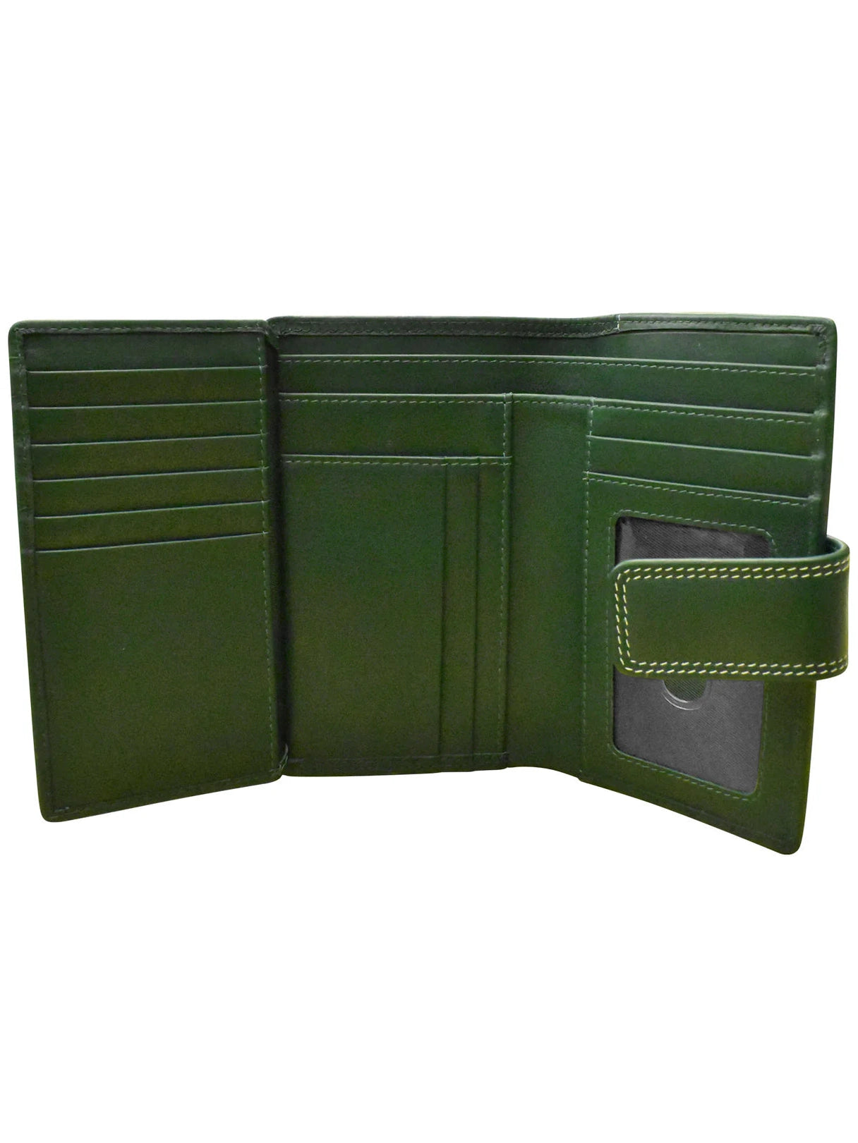 Midi Wallet Hunter Green Leather 7826 