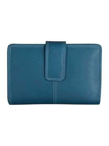 Midi Wallet Jeans Blue Leather 7826 