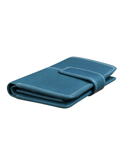 Midi Wallet Jeans Blue Leather 7826 