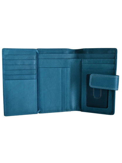 Midi Wallet Jeans Blue Leather 7826 