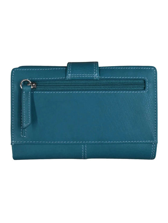 Midi Wallet Jeans Blue Leather 7826 