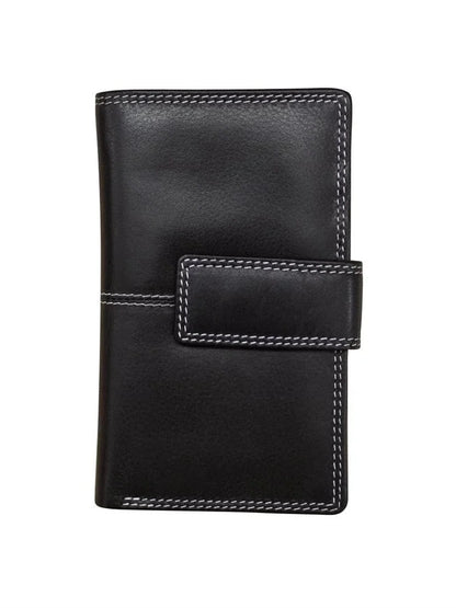 Midi Wallet Black Leather 7826 