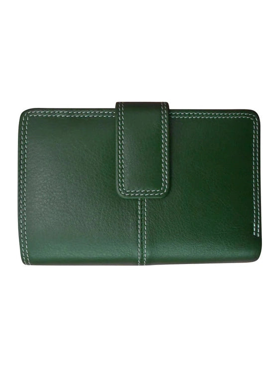 Midi Wallet Hunter Green Leather 7826 