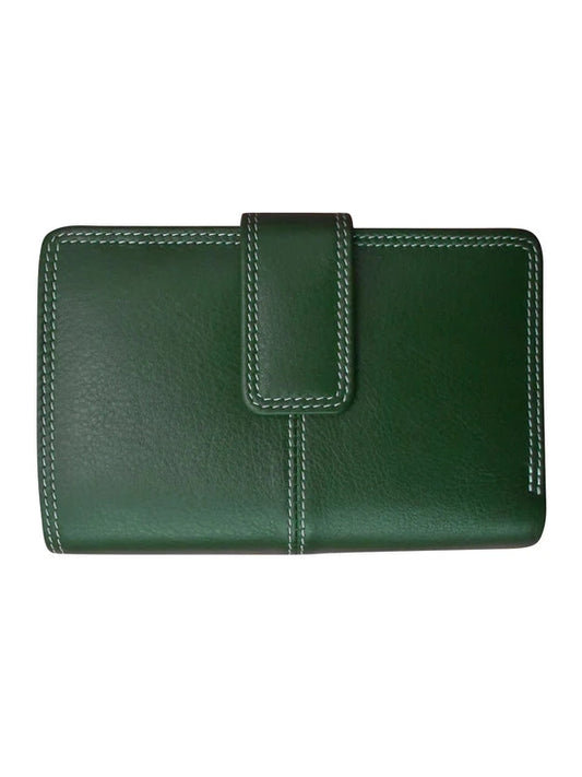 Midi Wallet Hunter Green Leather 7826 