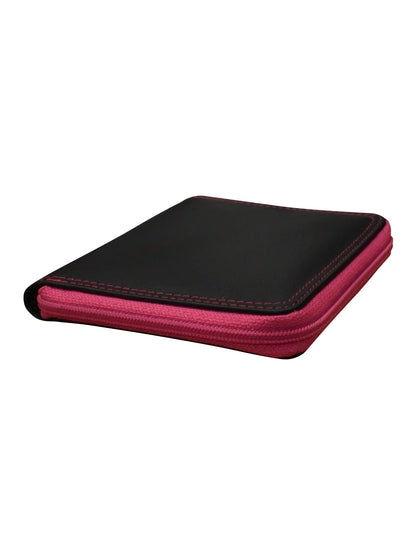 Black Brights-Small Zip Rfid Leather Wallet 