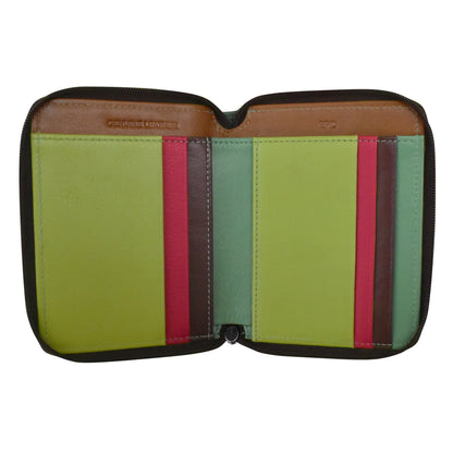 Sage Multi-Small Zip Rfid Leather Wallet | 2024 at Razberry Threads