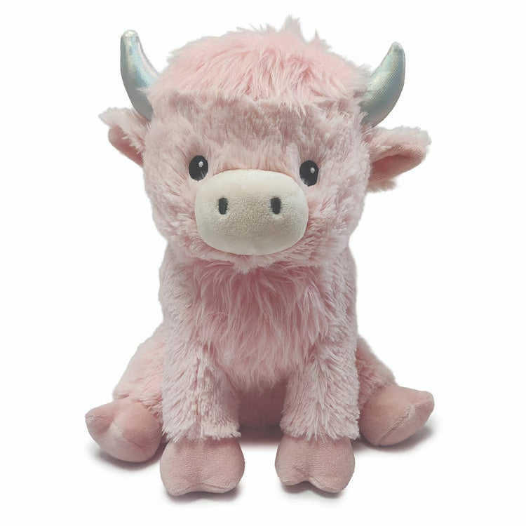 Pink Highland Cow Heatable Stuffed Animals  Cp-Cow-4-P