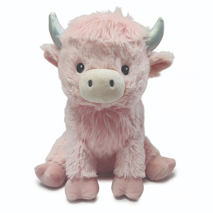 Pink Highland Cow Heatable Stuffed Animals  Cp-Cow-4-P