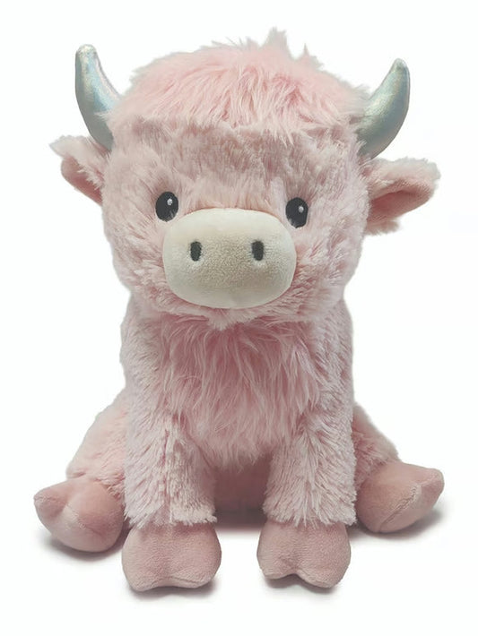 Pink Highland Cow Heatable Stuffed Animals  Cp-Cow-4-P